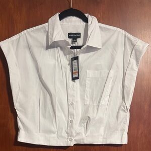 Kenneth Cole Crisp White Button Down Shirt